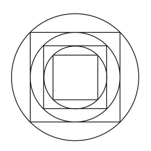 Persamaan lingkaran yang membentuk pola
